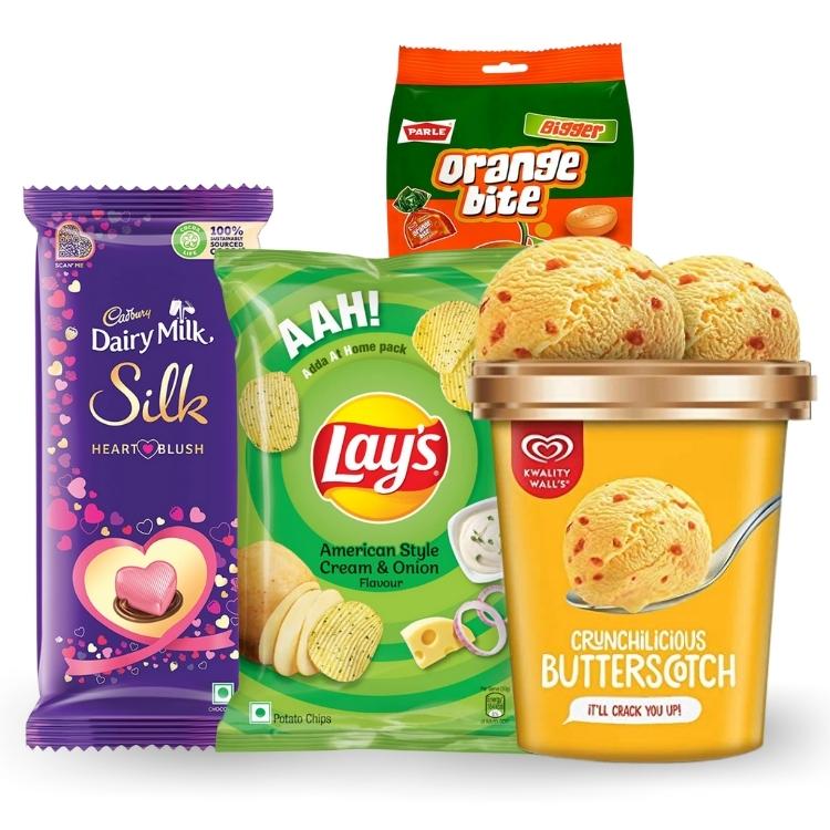 Ice-Cream, Chips, Candies & Chocolates